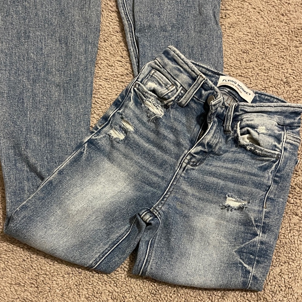 Flying Monkey Women's Blue Boot Cut Jeans